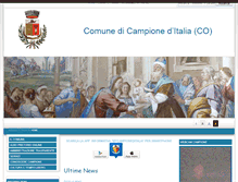 Tablet Screenshot of comune.campione-d-italia.co.it